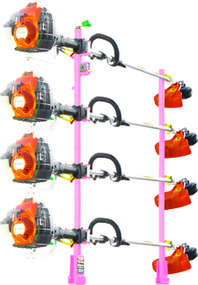 XC104 Pink 4-Place Trimmer Rack